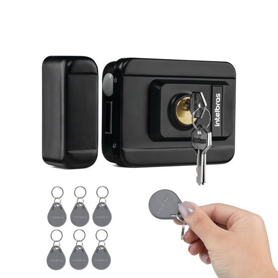 Imagem de Fechadura Elétrica Com Leitor de Tag RFID FX 3000 MF Intelbras