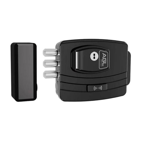 Imagem de Fechadura Eletrônica AGL 12V Ultra Card (Smart) com Cilindro Ajustável de 3 Pinos