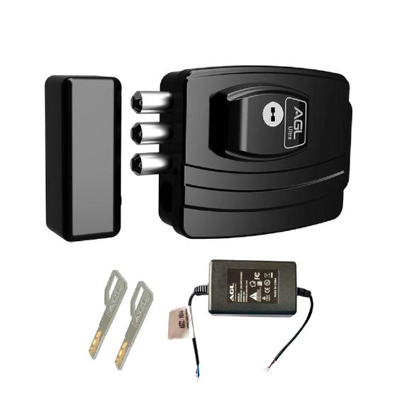 Fechadura eletronica agl ultra preta - 42mm ch. e-code f.esp. - unidade Menor preço em Fechadura eletronica agl ultra preta - 42mm ch. e-code f.esp. - unidade