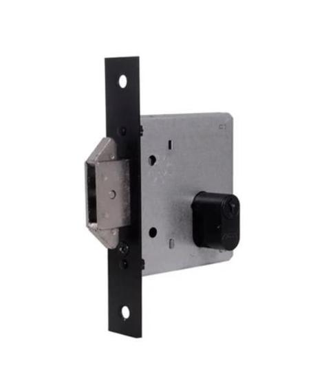 Imagem de Fechadura Externa Bico Duplo Inox Preta Arouca