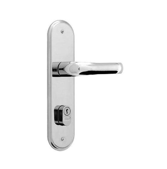 Fechadura Externa com Espelho Inox 1601/09 STAM Menor preço em Fechadura Externa com Espelho Inox 1601/09 STAM