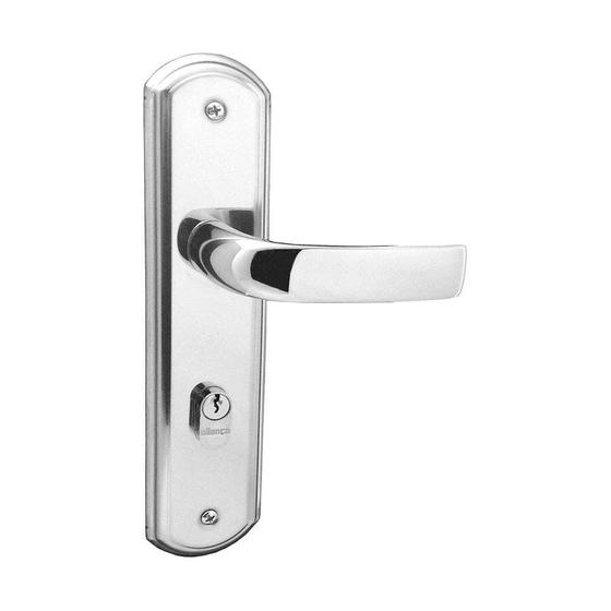 Fechadura externa de aço zamac Home cromada Aliança Menor preço em Fechadura externa de aço zamac Home cromada Aliança