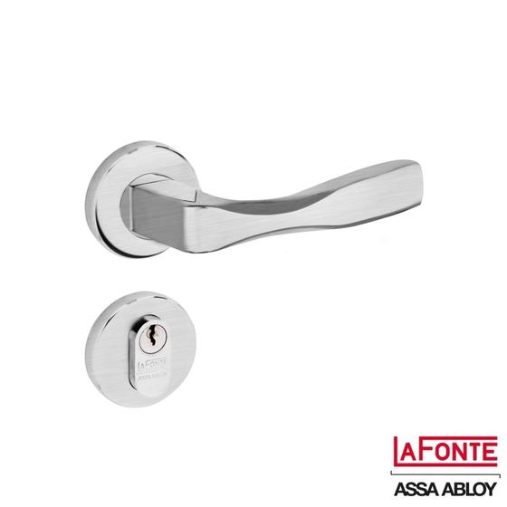 Imagem de Fechadura Externa Lafonte 457 St2 55mm Roseta Inox Lixado