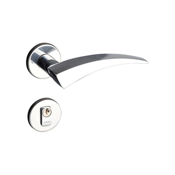 Fechadura Externa Pado Esplendore Roseta Redonda Cromada 55mm Menor preço em Fechadura Externa Pado Esplendore Roseta Redonda Cromada 55mm