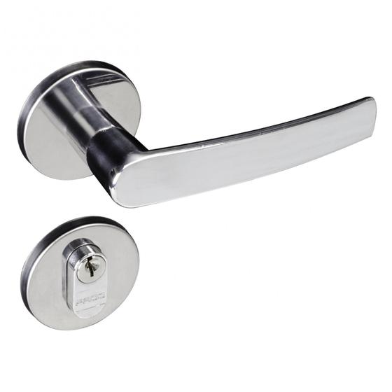 Fechadura Externa Zamac Concept 401 Roseta Pado Cromado Menor preço em Fechadura Externa Zamac Concept 401 Roseta Pado Cromado