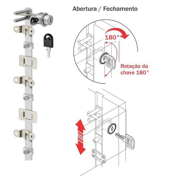 Imagem de Fechadura Gaveteiro Frontal D19X20 1000Mm Hardt