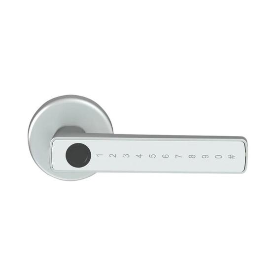 Imagem de Fechadura Inteligente RayKUBE M5 com Impressão Digital e Bluetooth - Fechadura Eletrônica Tuya