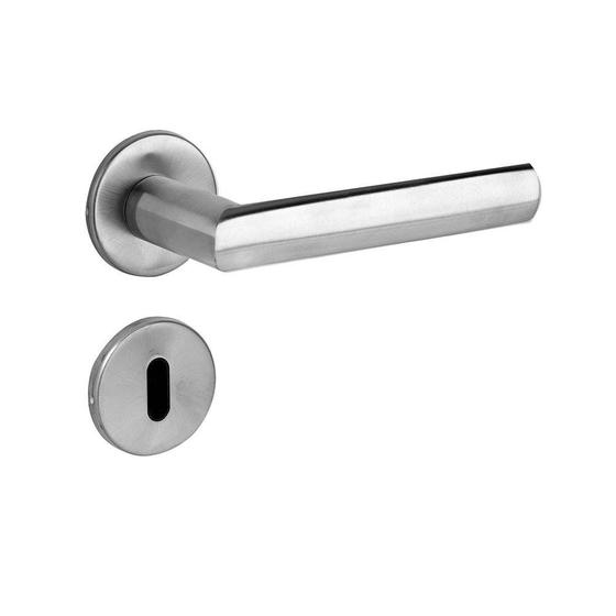 Fechadura interna de inox lixado 880 ST1 40 com roseta 303 La fonte Menor preço em Fechadura interna de inox lixado 880 ST1 40 com roseta 303 La fonte
