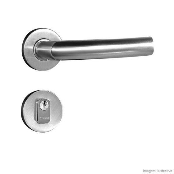 Fechadura Luma Inox Escovado Externa Menor preço em Fechadura Luma Inox Escovado Externa