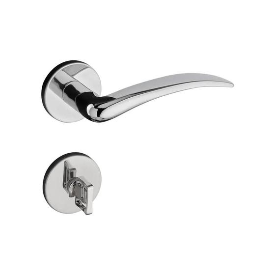 Imagem de Fechadura Pado Banheiro Roseta Redonda ZM 691-80B Classic