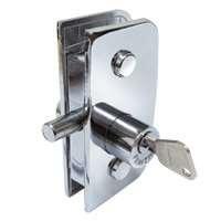 Fechadura Para Porta De Vidro De Abrir Pivotante 1520 cromada Menor preço em Fechadura Para Porta De Vidro De Abrir Pivotante 1520 cromada