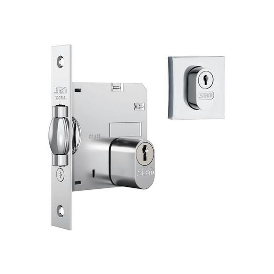 Fechadura Pivotante Rolete Externa 1005 Quadrada Inox Stam Menor preço em Fechadura Pivotante Rolete Externa 1005 Quadrada Inox Stam