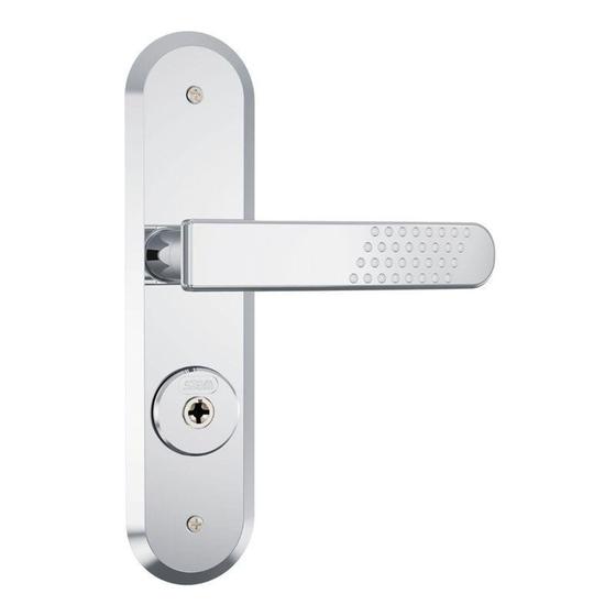 Imagem de Fechadura Porta Madeira Sala Quarto Cromado Aço Inox Tetra - Stam
