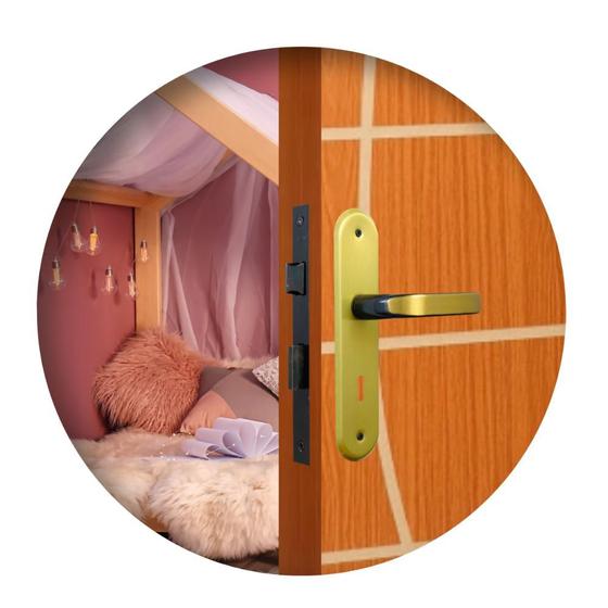 Fechadura Porta Quarto Sala Escritório Stilo Alavanca Bronze Latonado Interna MGM Menor preço em Fechadura Porta Quarto Sala Escritório Stilo Alavanca Bronze Latonado Interna MGM