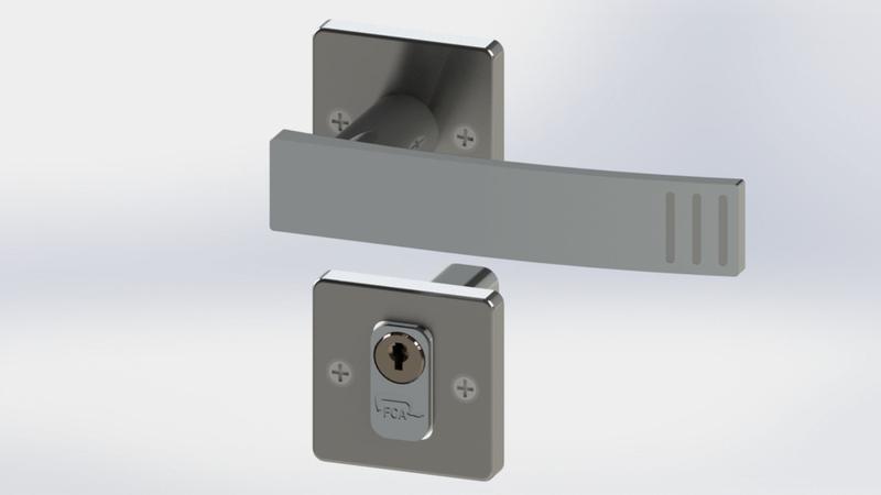 Fechadura Quadra Externa Inox Roseta Quadrada Ps - Ferca Menor preço em Fechadura Quadra Externa Inox Roseta Quadrada Ps - Ferca