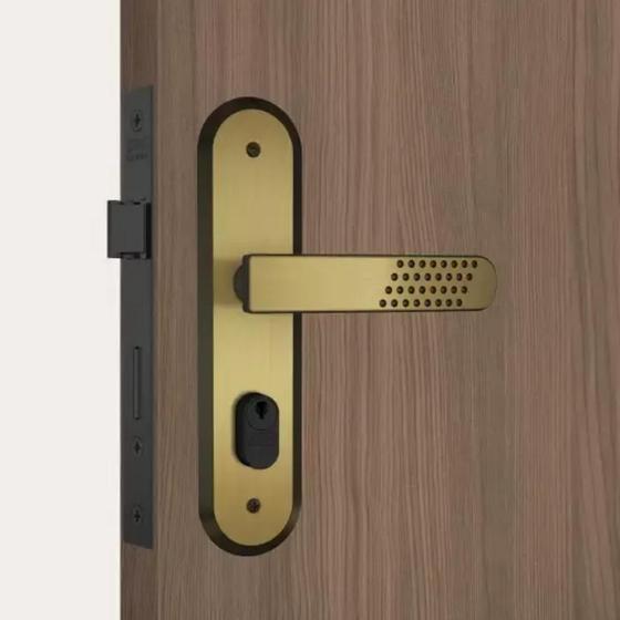 Fechadura Reforçada Luxo para Porta de Madeira 1801/21 Oxidada Stam Menor preço em Fechadura Reforçada Luxo para Porta de Madeira 1801/21 Oxidada Stam