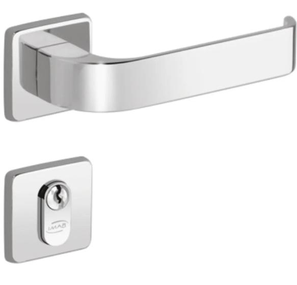 Imagem de Fechadura Roseta Quadrada Externa Cromada Odin Imab 40mm