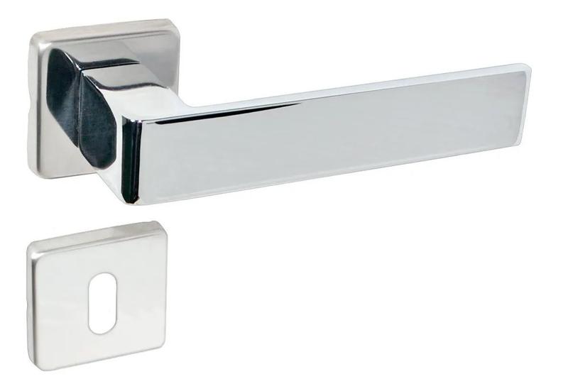 Imagem de Fechadura Roseta Quadrada Interna Cromada Tess Imab 40mm