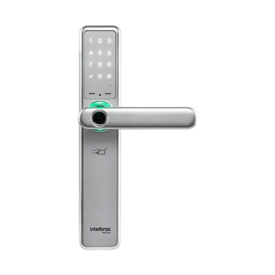 Imagem de Fechadura Smart De Embutir c/ Macaneta Intelbras, IFR 7000, Biometrica, Prata - 4670019