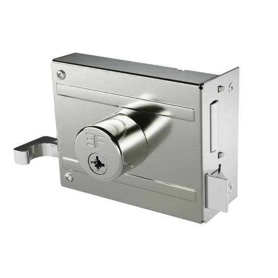 Imagem de Fechadura Sobrepor Inox Com Chave Tetra