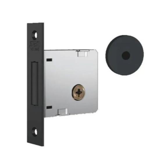 Fechadura Trava Auxiliar Stam 1004 Simples Tetra Preto Menor preço em Fechadura Trava Auxiliar Stam 1004 Simples Tetra Preto