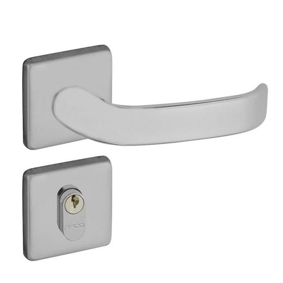Fechadura Zamac 40mm Externa Concept Quadrada 413E Cromo Acetinado Pado Menor preço em Fechadura Zamac 40mm Externa Concept Quadrada 413E Cromo Acetinado Pado