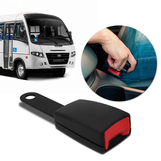 Fecho Cinto de Segurança Micro Ônibus Universal Haste Rígida Fêmea Preto Menor preço em Fecho Cinto de Segurança Micro Ônibus Universal Haste Rígida Fêmea Preto
