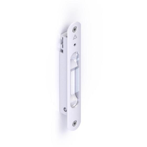 Imagem de Fecho Concha Alumínio Branco 158mm Lateral com Trava Alumiconte FEC-250EB