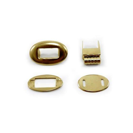 Imagem de Fecho de Metal Circulo (para bolsas) (Pacote com 6 conjuntos)