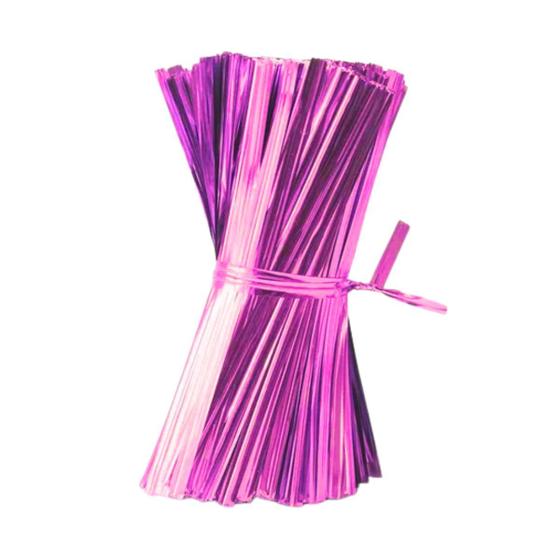 Imagem de Fecho Prático Metalizado Resistente - 10cm - 100 Un