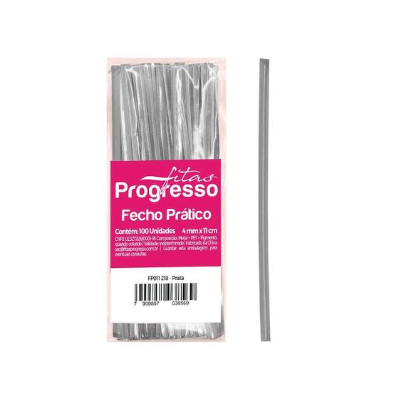 Imagem de Fecho Prático Prata 4mm com 300 unidades - Progresso