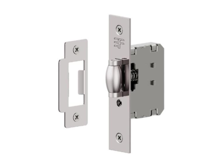 Imagem de Fecho Rolete Porta Pivotante 3F Cromado Sem Chaves com Regulagem