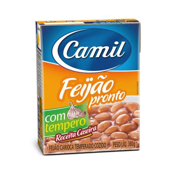 Imagem de Feijão Carioca Pronto Com Tempero Camil 380g