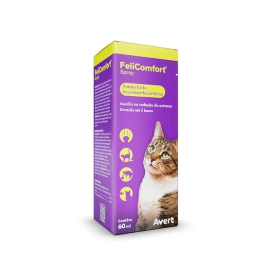 Imagem de Felicomfort Spray 60Ml Eficaz Para Acalmar Os Gatos Da Avert