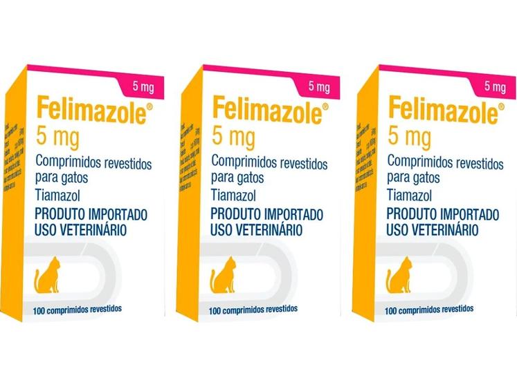 Imagem de Felimazole 5mg - 100 Comprimidos - Dechra - 3 Unidades