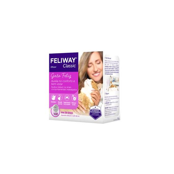 Imagem de Feliway Classic Aparelho Difusor Elétrico Refil 48ml Ceva