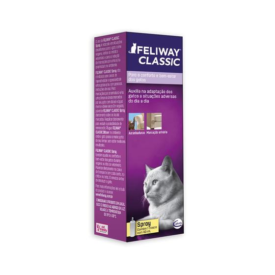 Imagem de Feliway Classic Spray Ceva Adaptação de Gatos 60 ml