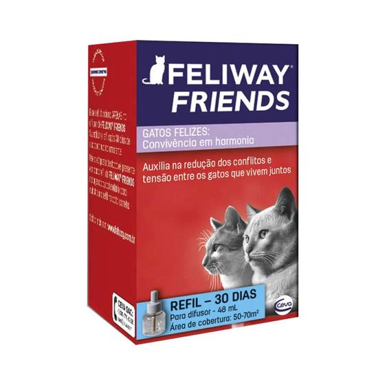 Imagem de Feliway Friends- 1 Refil Para Difusor Elétrico 48ml - Ceva- Validade AGO/2024