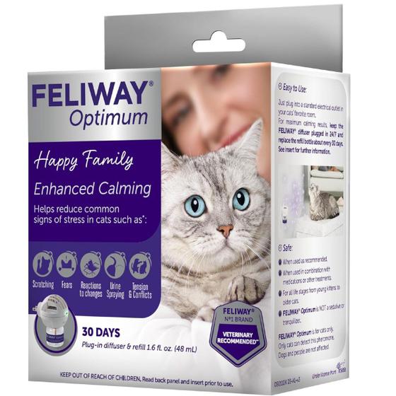 Imagem de Feliway Optimum Cat Recarregar + 48ml Ótimo Difusor