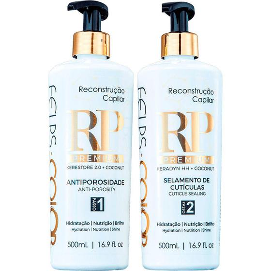 Felps RP Premium - Tratamento de Reconstrução Capilar 2x 500ml Menor preço em Felps RP Premium - Tratamento de Reconstrução Capilar 2x 500ml