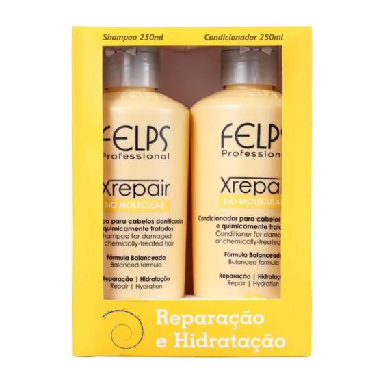 Felps x repair kit duo home care 2x250ml Kit Shampoo e Condicionador