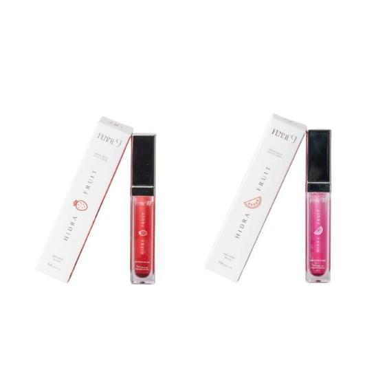 Imagem de Femme9 Kit Gloss Labial Hidra Fruit Morango+Melancia 7Ml