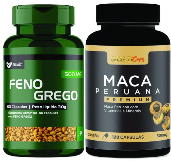 Imagem de Feno greg o  com Mac a   kit  1 frasco  de cada
