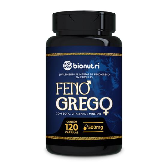 Imagem de Feno-Grego + Boro + Vitaminas + Minerais em Cápsulas Pote com 120 Caps