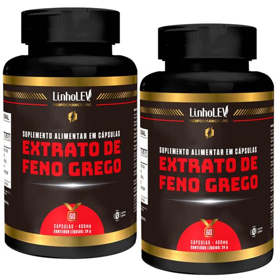 Imagem de Feno-Grego Extrato Premium Saponinas 60 cápsulas 400mg - 2 Frascos