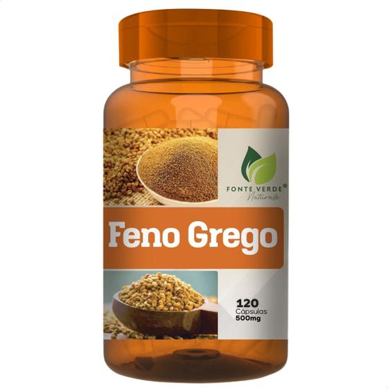 Imagem de Feno Grego Puro 100% Natural 120 Cáps - Fonte Verde