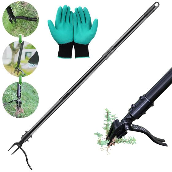Imagem de Ferramenta de Extração de Ervas Daninhas ILYZTL - Stand Up Weeder com Cabo de 160cm