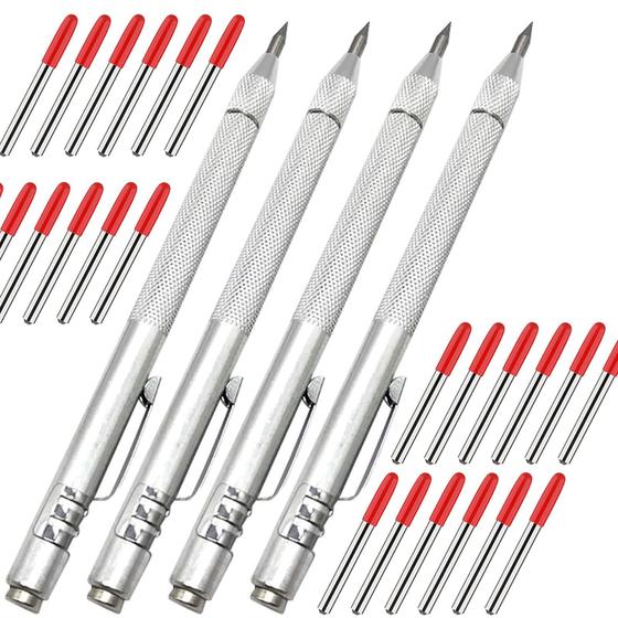 Imagem de Ferramenta Metal Scribe Scriber NEPAK Tungstênio Carbide Scriber com ímã, pacote com 4