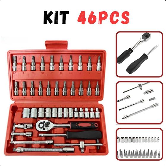 Imagem de Ferramentas multiuso com 46 peças e envio seguro
