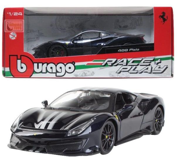 Imagem de Ferrari 488 Pista - Azul - Race Play - 1/24 - Bburago